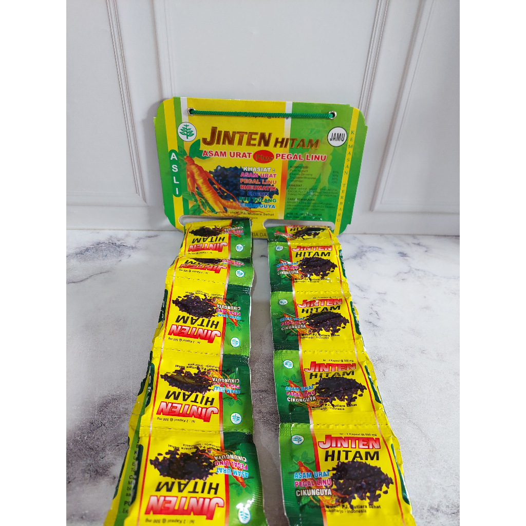 Kapsul JINTEN HITAM - Asam Urat - Pegel Linu - Originall