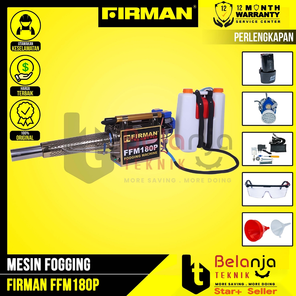 Fogging Bensin FIRMAN FFM 180P Mesin Pengasapan Nyamuk Elektrik Starter FFM180P FFM 180 FFM180