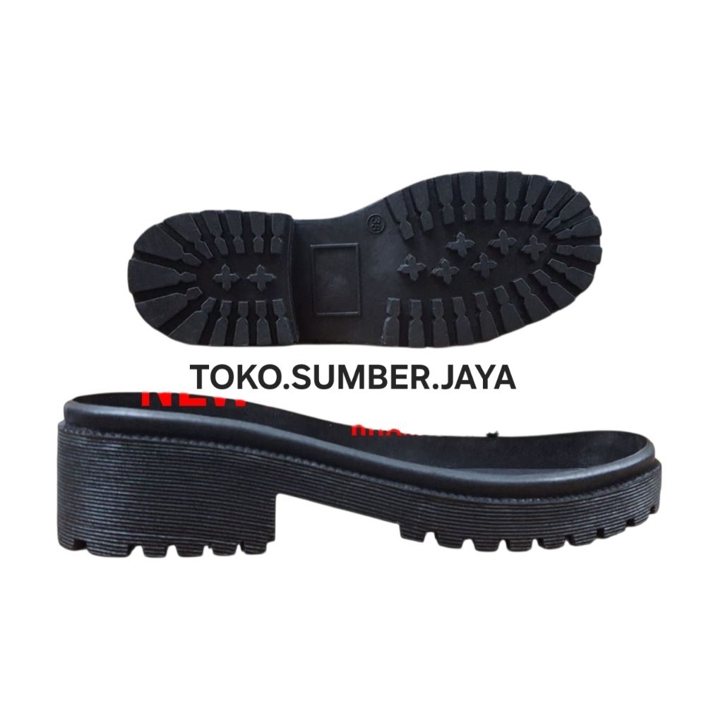 Outsole Sepatu Docmart Boot Wanita - Sole Alas Sepatu Docmart Hak Tinggi Tidak Licin Size 36-41