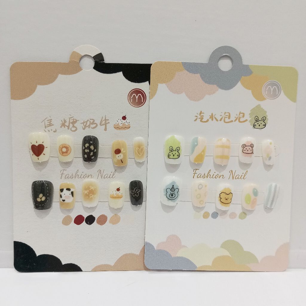 kuku palsu/fake nails/kuku palsu lucu/kuku palsu anak/kuku palsu dewasa