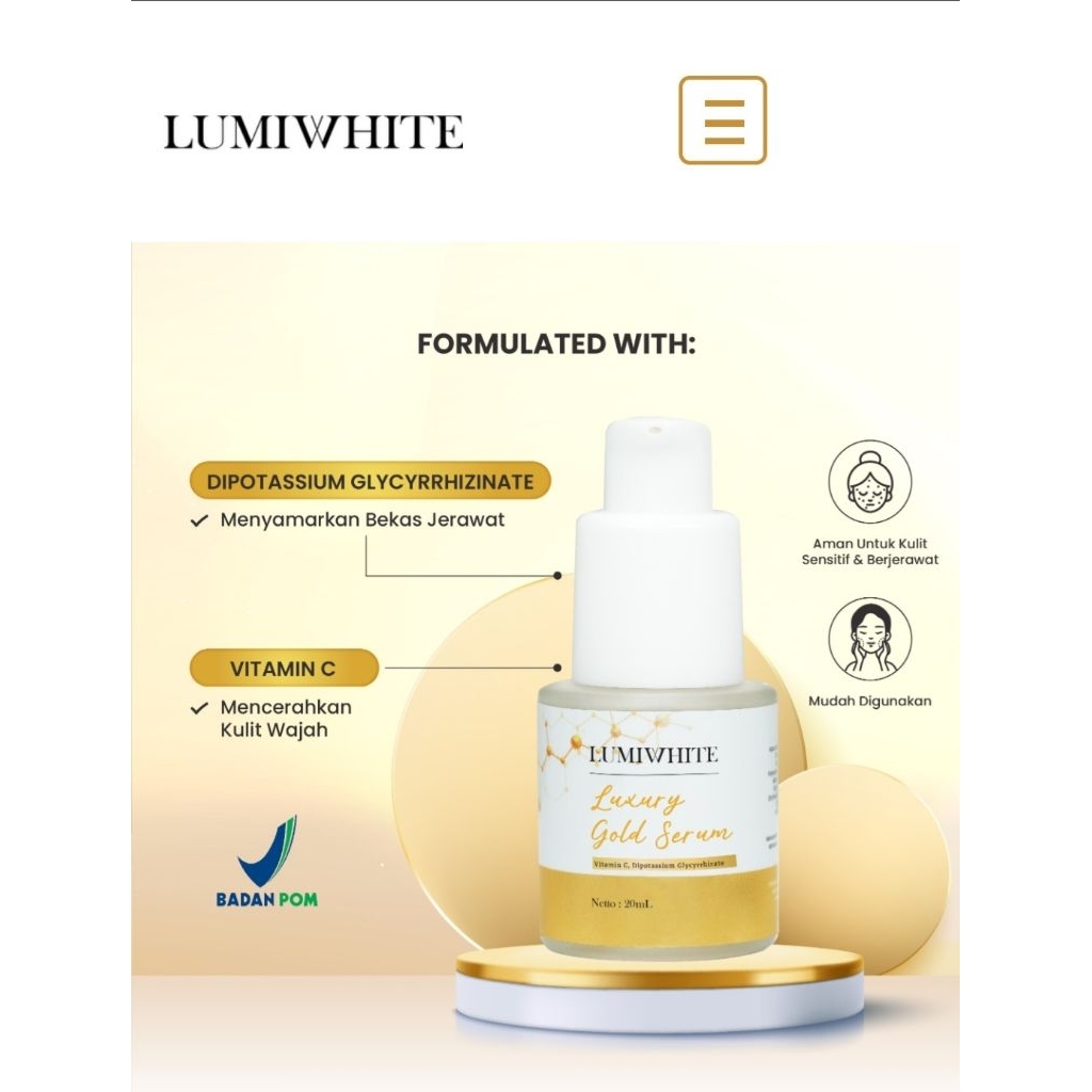 lumiwhite luxury gold serum