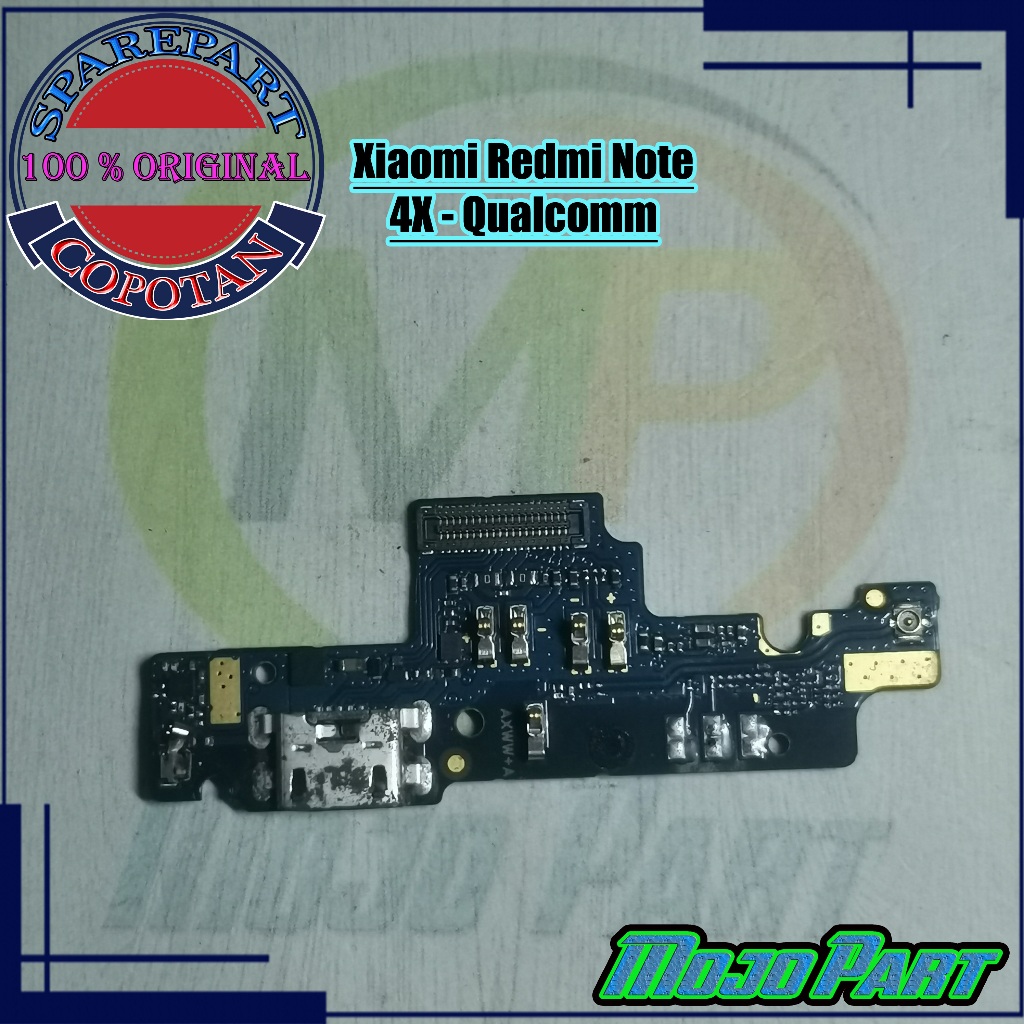 Xiaomi Redmi Note 4X Qualcomm Papan Konektor Cas Pcb Board UI Charger Mesin Bawah Original Copotan