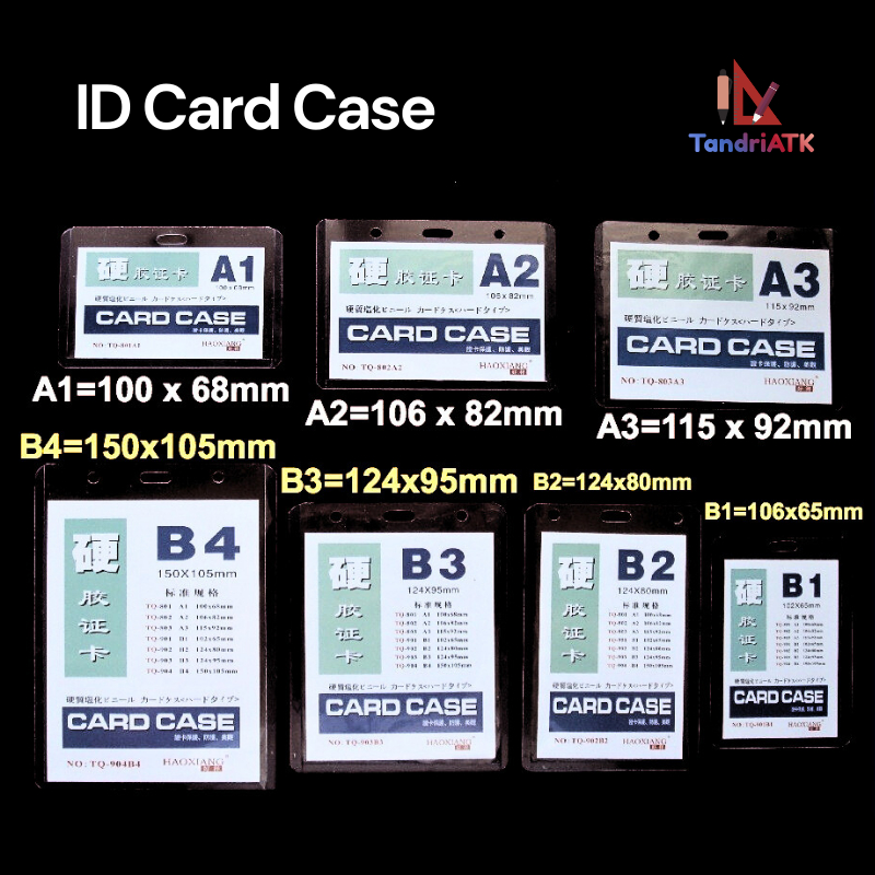 ID Card Mika B1 B2 B3 B4 A1 A2 A3/Name Tag / Glue Card / Card Holder / TOP LOADER/ id card holder (M
