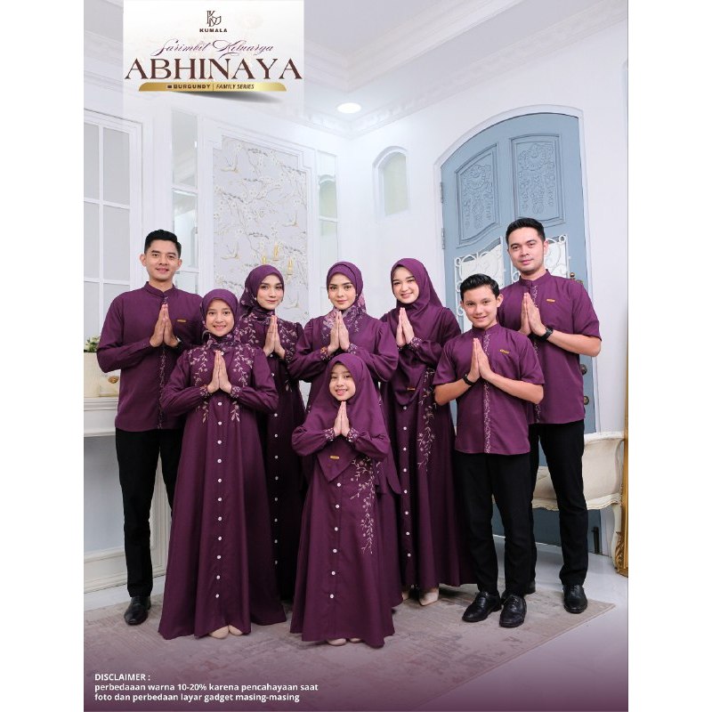 OPEN PO Sarimbit Abhinaya (Burgundy) by Kumala Sarimbit Keluarga Terbaru 2026