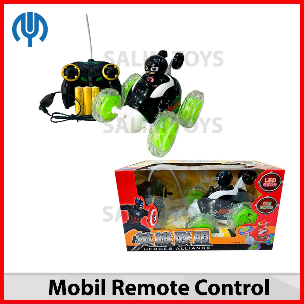 MAINAN ANAK COWOK MOBIL REMOTE CONTROL SPIDERMAN BATMAN