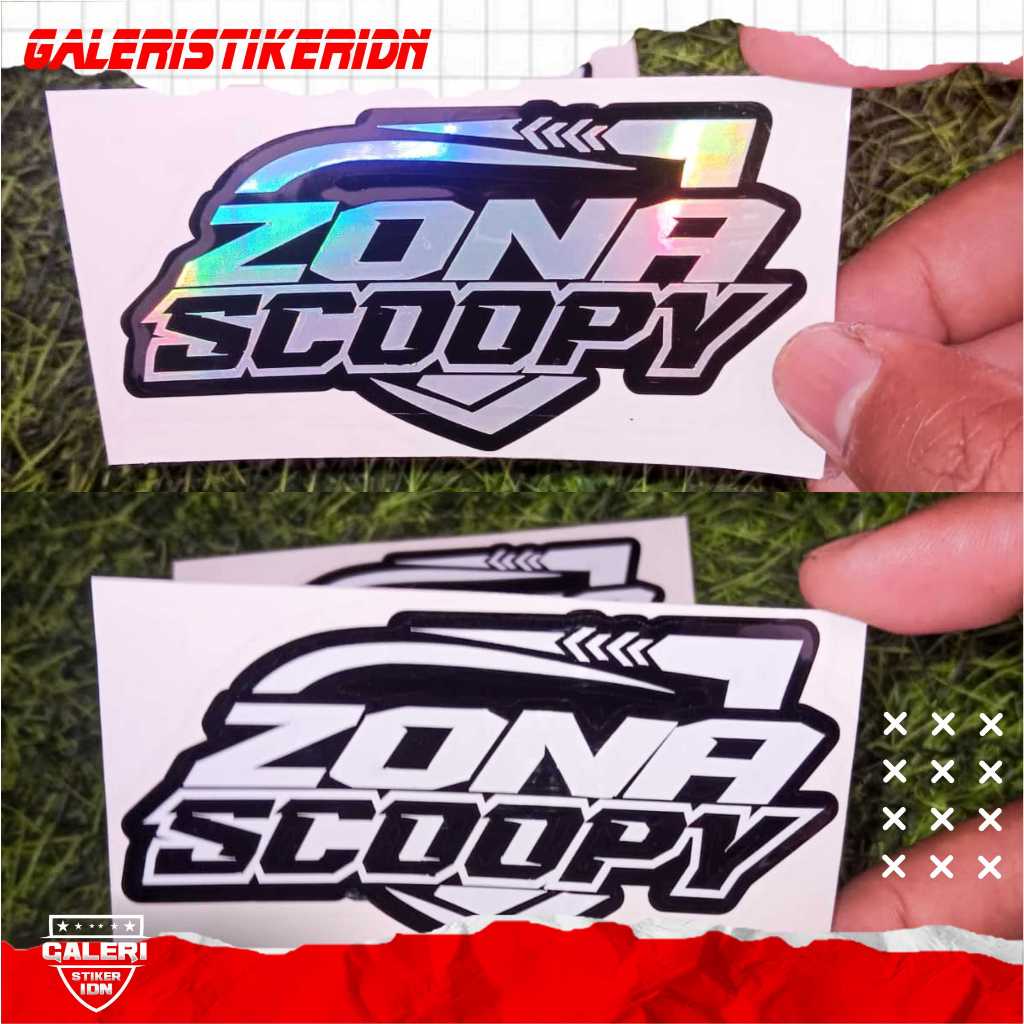 STIKER ZONA SCOOPY PREMIUM TIMBUL (CUTTING)