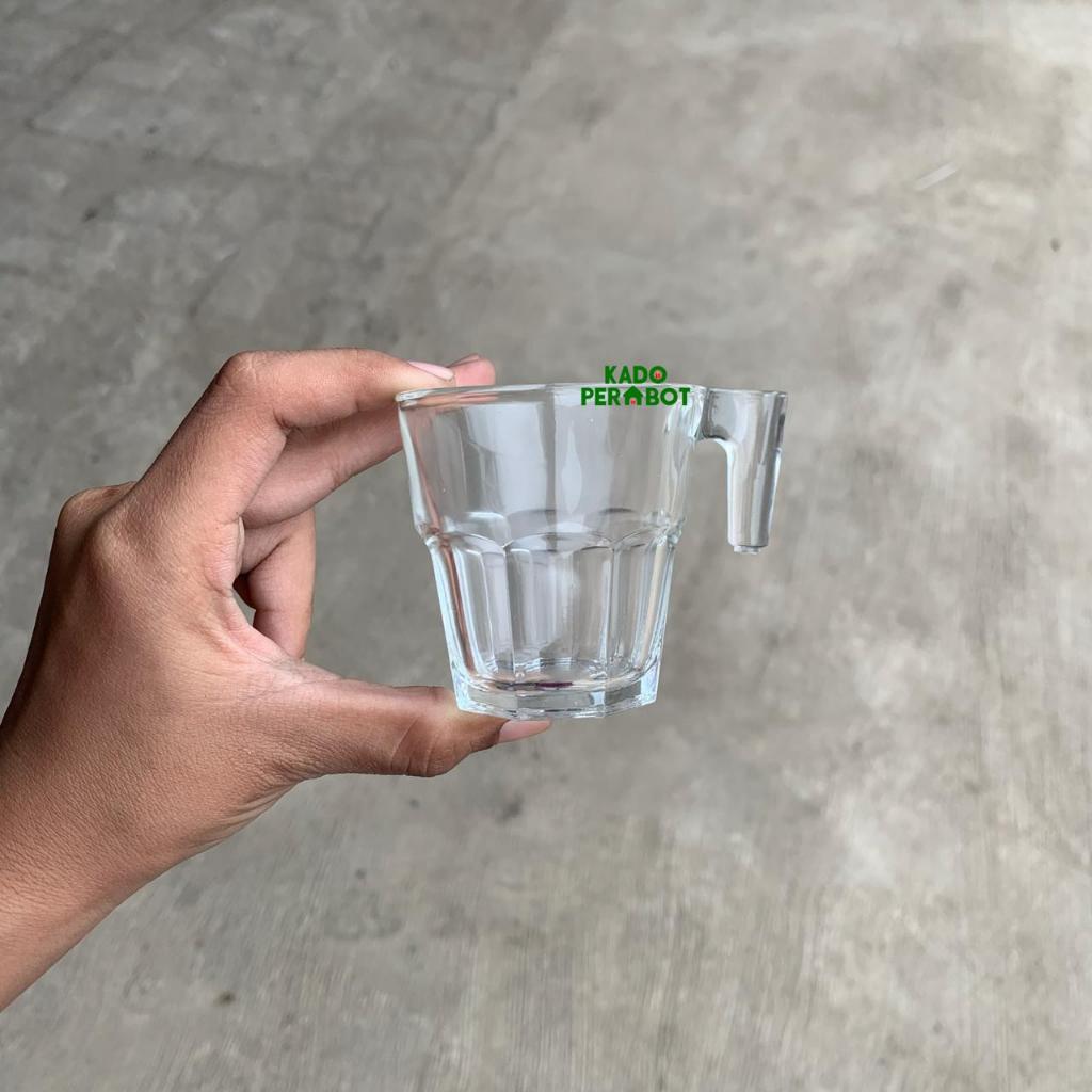 Gelas Sloki Espresso Gagang C276-Gelas Kaca Mini-Sloki Cafe Mini