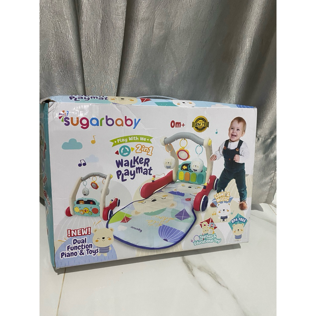sugar baby walker playmat 2 in 1 preloved