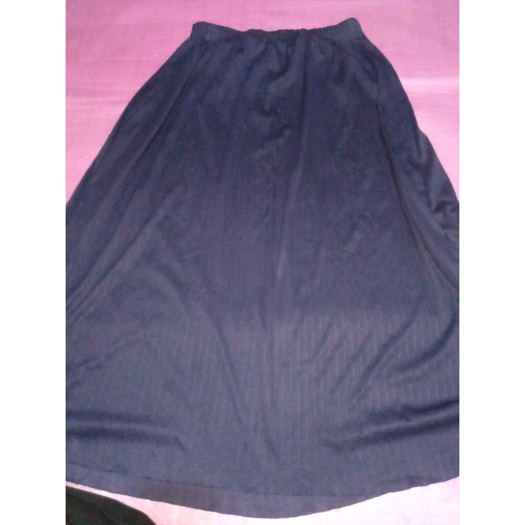 Rok plisket warna navy uk dewasa
