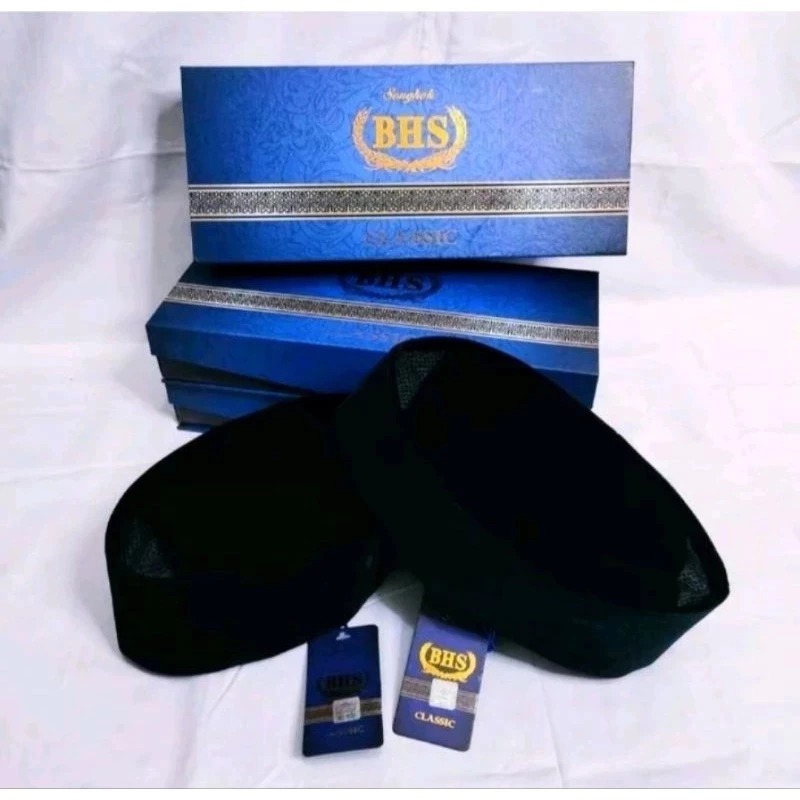 Peci BHS Original Songkok Hitam Polos Ac Kopiah Classic Tinggi 5cm&10cm