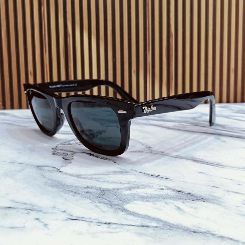 Kacamata Wayfarer miring Lensa Kaca Polarized Anti Sinar UV 400