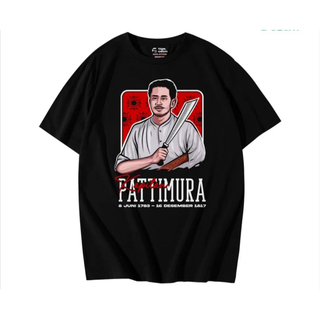 Kaos T-shirt KAPTEN PATIMURA Kaos Distro Unisex