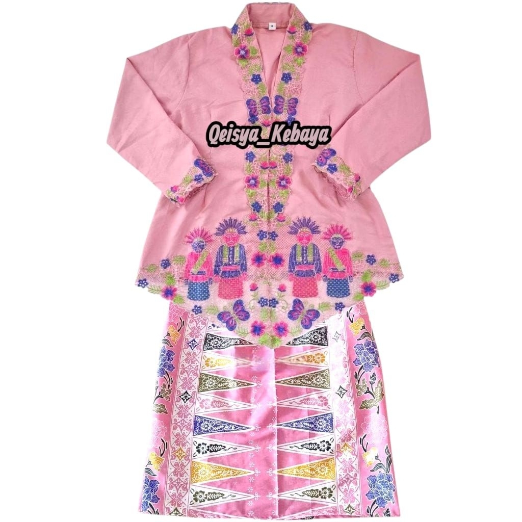 SETELAN KEBAYA ENCIM MOTIF ONDEL ONDEL // KEBAYA ENCIM ANAK SD // KEBAYA ENCIM ANAK ANAK // KEBAYA E