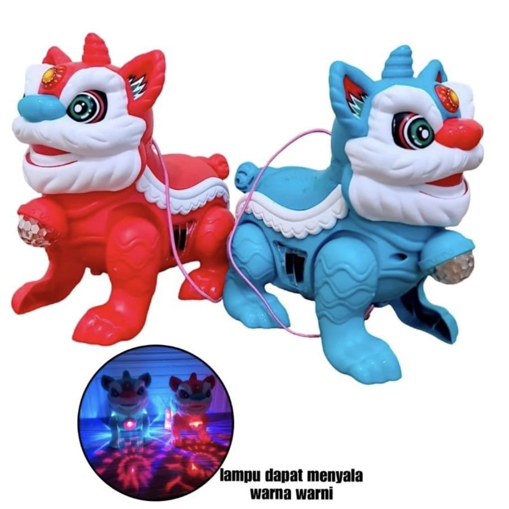 1236 Mainan Barongsai Berlampu Led / Mainan Edukasi Anak Anak / Barongsai Motif Terbaru Berlampu / M