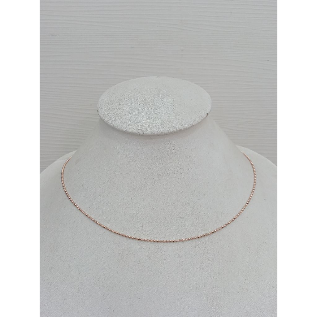 kalung emas tua variasi bola polos