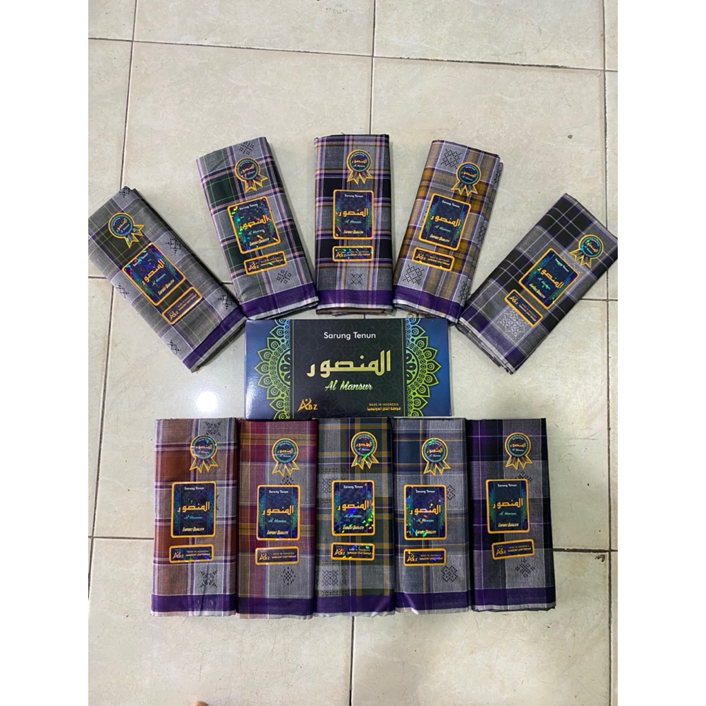 SARUNG ALMANSUR MOTIF KOTAK JADUL
