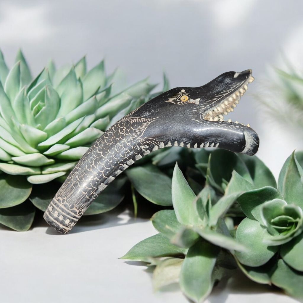 gagang golok full tanduk unik estetik