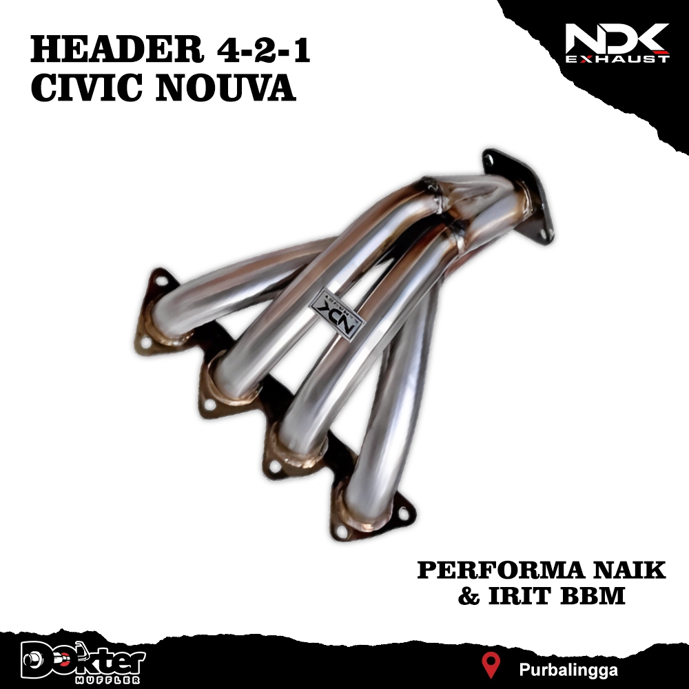 HEADER MOBIL RACING CIVIC NOUVA KNALPOT RACING BAGIAN HEADER NDK EXHAUST