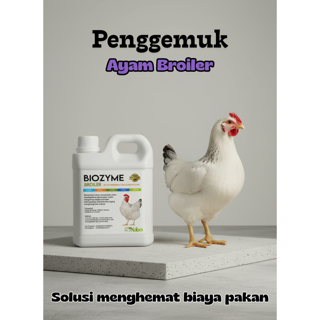 Vitamin Penggemuk Ayam Broiler Biozyme Broiler Vitamin Pakan Ayam Pemacu Pertumbuhan Untuk Ayam Seha