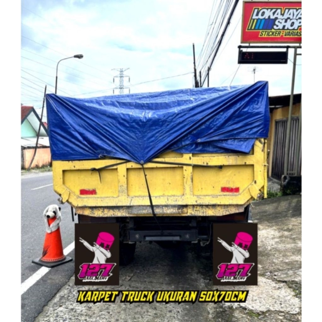 KARPET TRUK 50CMX70CM KARET CONVEYOR SLEBOR RODA KENDARAAN MODGUARD ACCESORIES CAR EMBEL EBEK