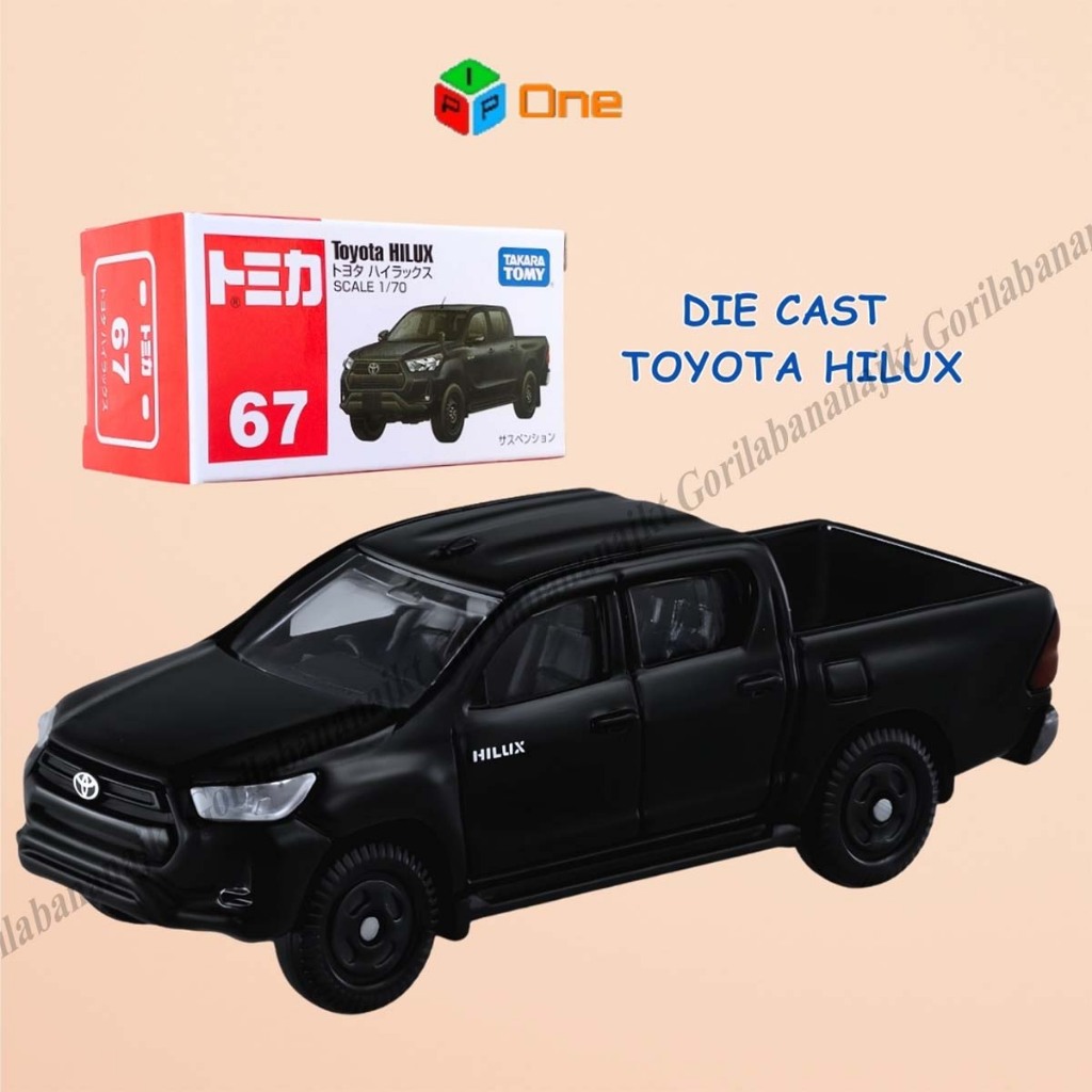 Tomica Reguler Toyota Hilux Hitam Mobil Diecast