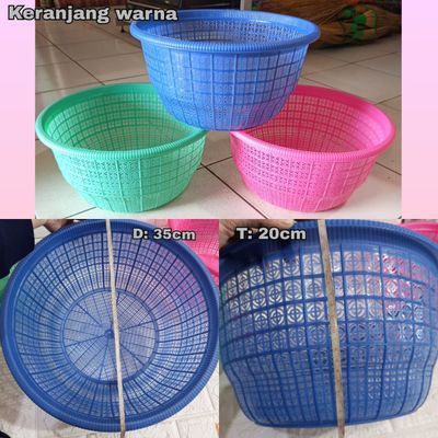 keranjang bulat plastik besar