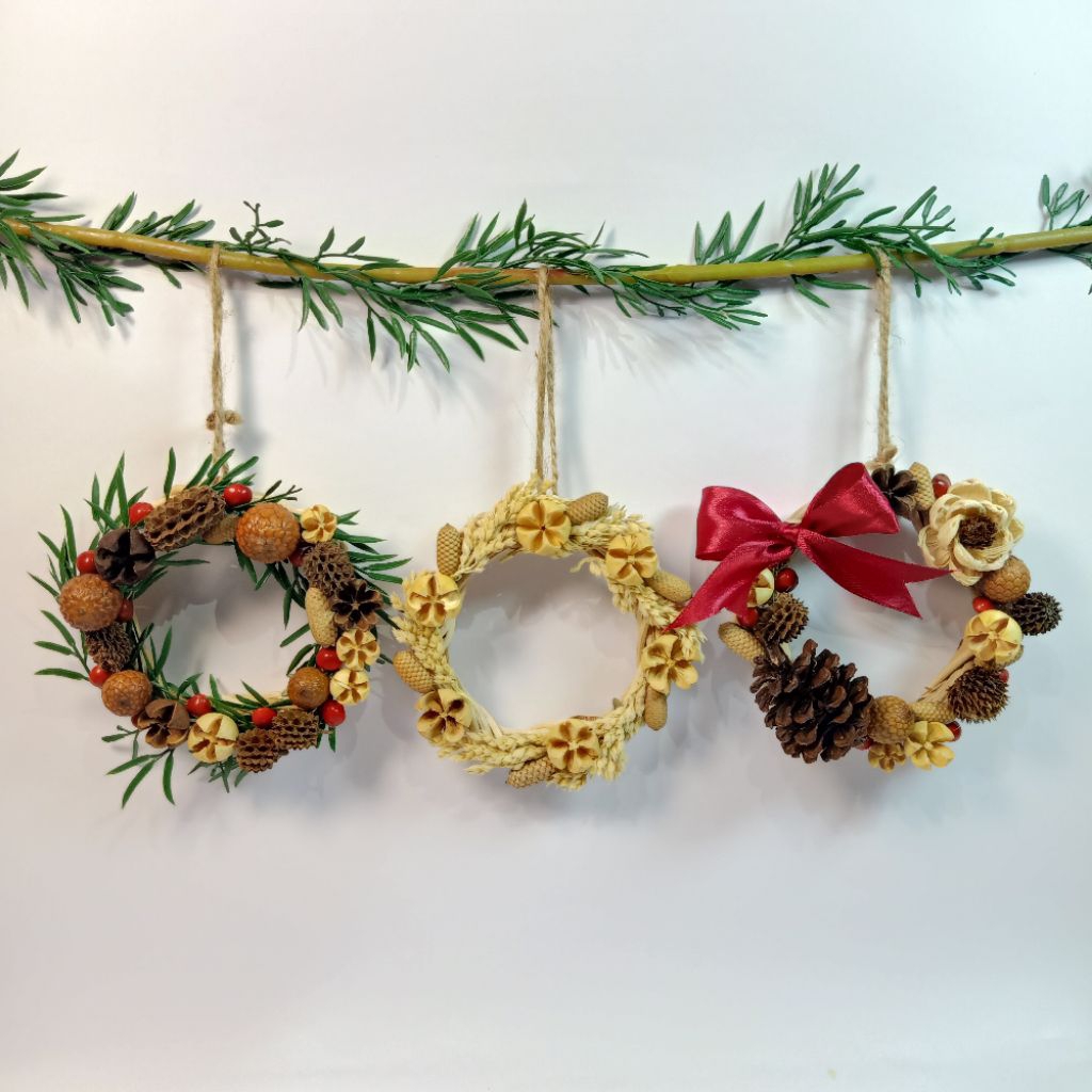 Hiasan Natal Gantungan Dekorasi Natal/Gantungan Hiasan Mobil/Gantungan Hiasan Dinding Rustic/Gantung