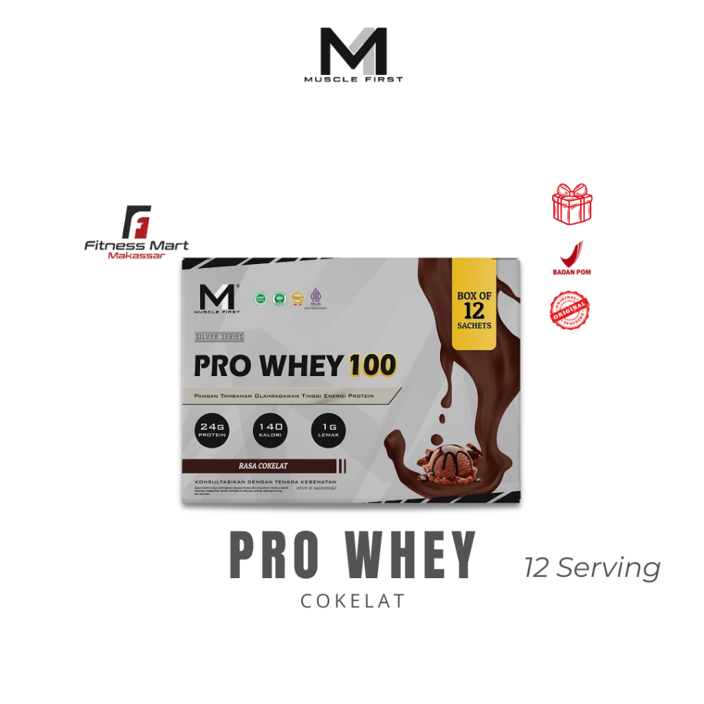 MUSCLE FIRST Pro Whey 100 Box - Whey Protein Suplemen Fitness