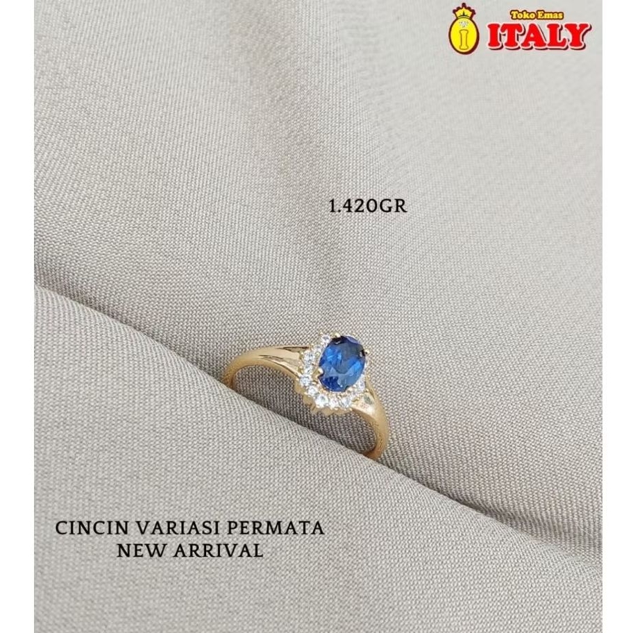 cincin emas tua variasi mata biru