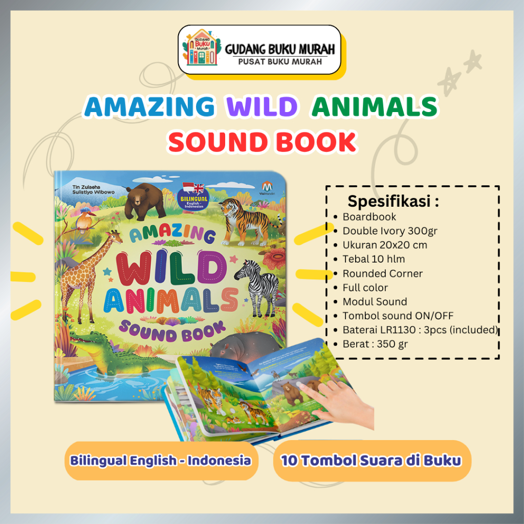 ziyadbooks - Amazing Wild Animals Sound Book