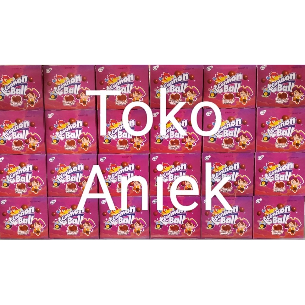 snack cannon ball coklat 500 PACKING KARDUS + WRAP