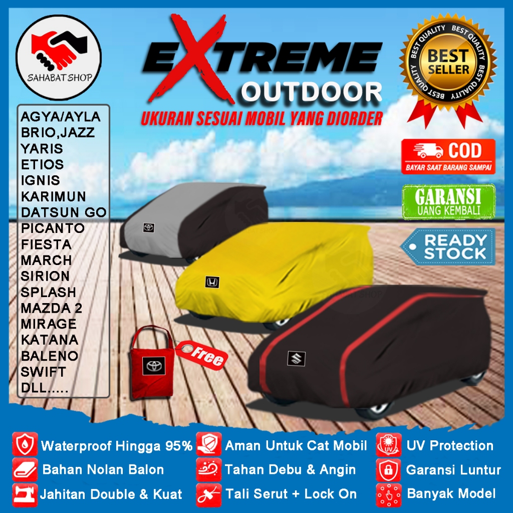 Sahabat - Cover Mobil Outdoor Waterproof