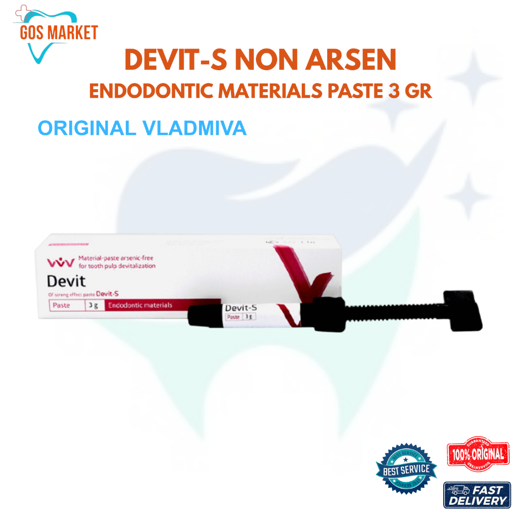 VLADMIVA Devit S Non Arsen Obat Devitalisasi Pasta Pulpa Gigi Tanpa Arsenic Perawatan Gigi Dental Ke