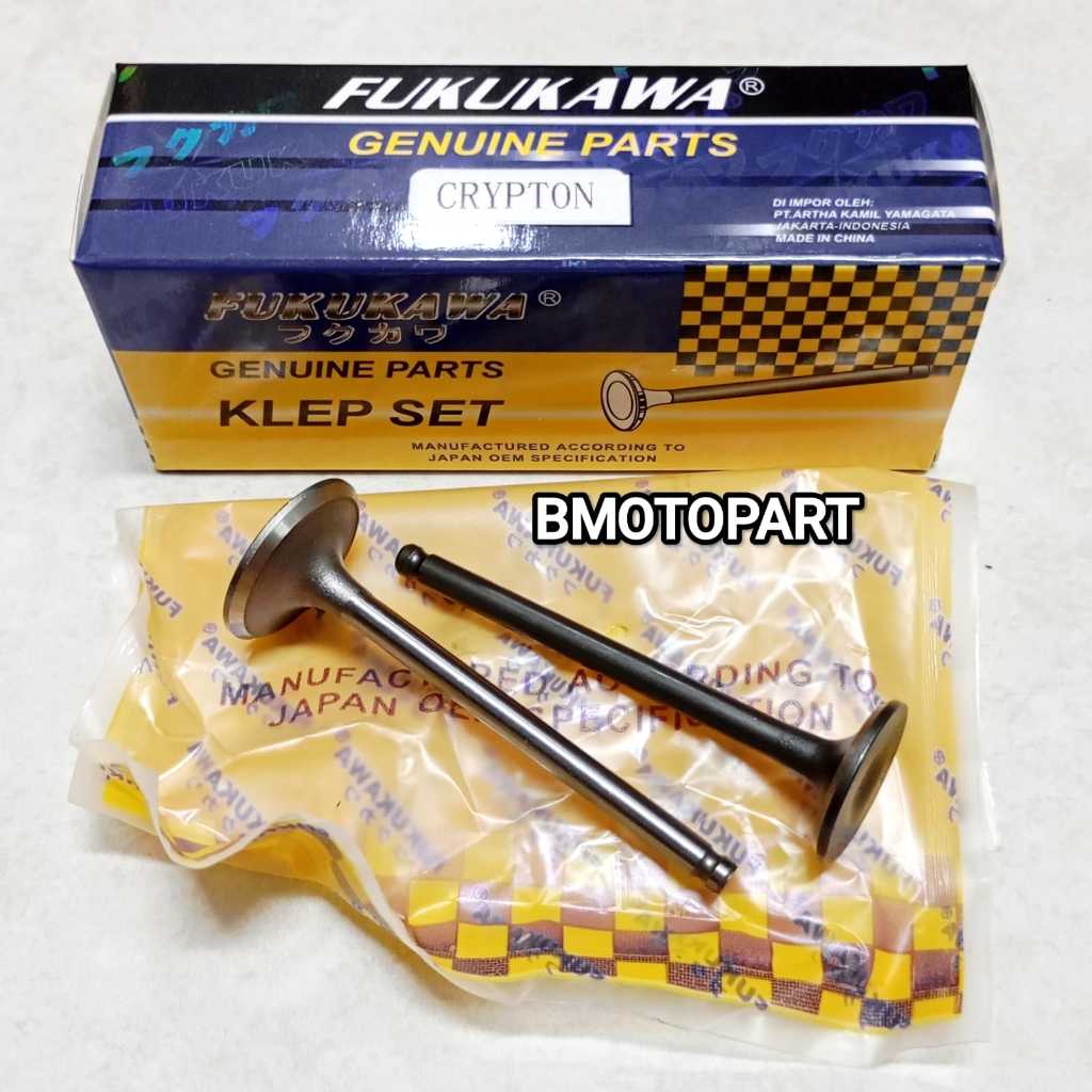 KLEP SET MOTOR YAMAHA CRYPTON VEGA R JUPITER Z VEGA R NEW PAYUNG KLEP IN EX MEREK FUKUKAWA