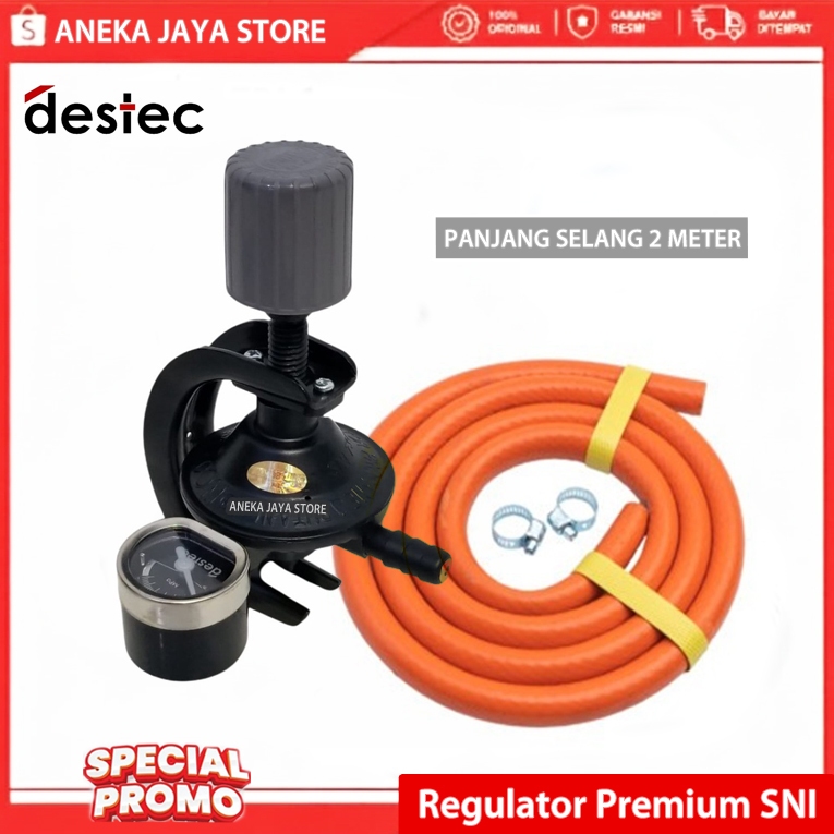 Destec Regulator Gas Regulator Kompor Gas / Selang Gas / Selang Regulator Kompor Gas Selang Regulato