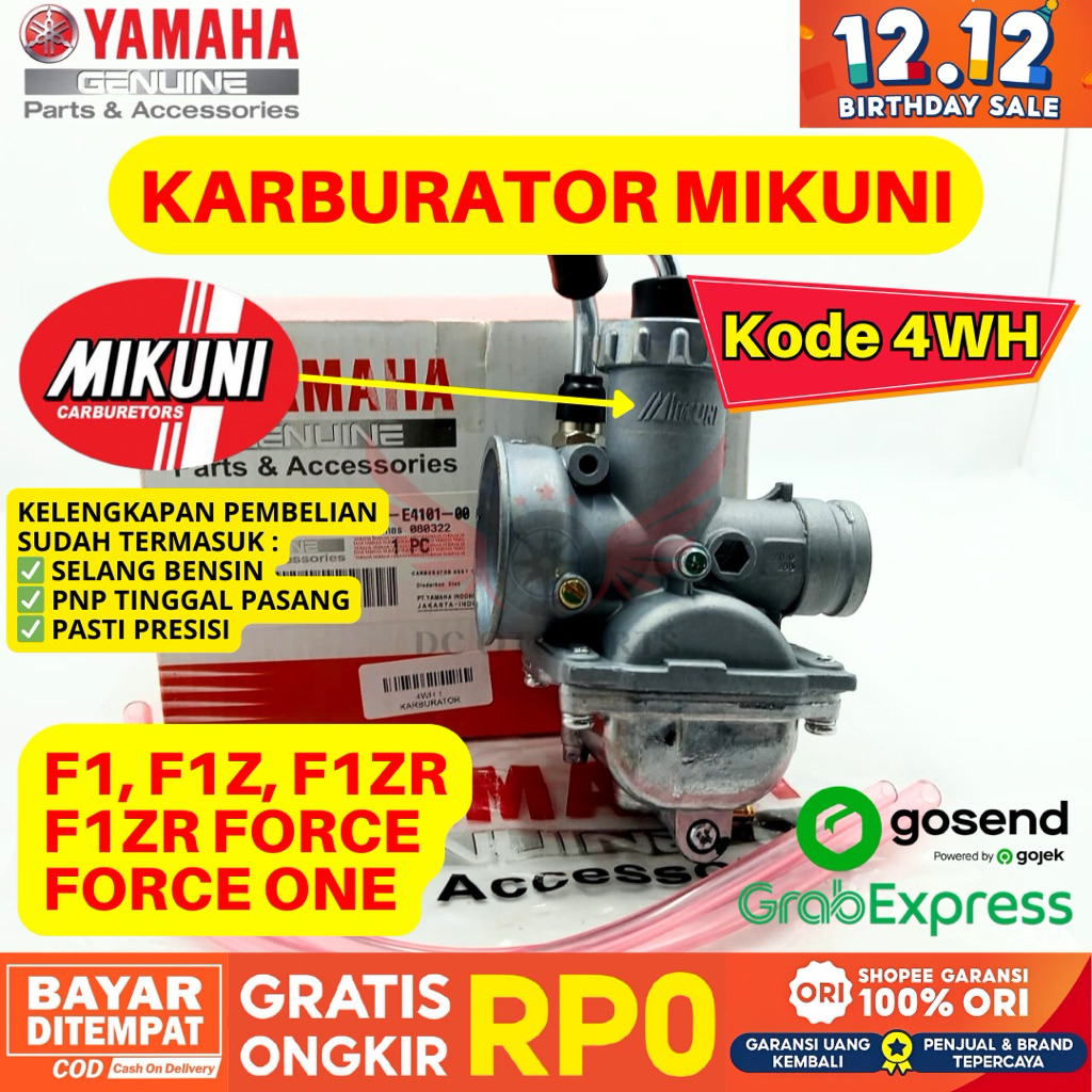 4WH KARBURATOR F1ZR FIZR MIKUNI ORIGINAL YAMAHA GENUINE PARTS, KARBURATOR ORIGINAL FIZ, KARBURATOR F