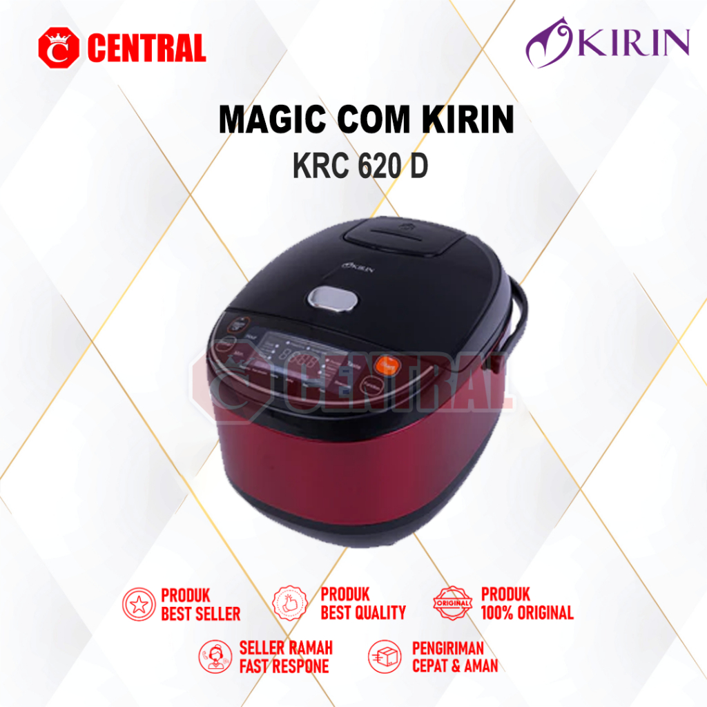 MAGIC COM KIRIN DIGITAL KRC-620D RED