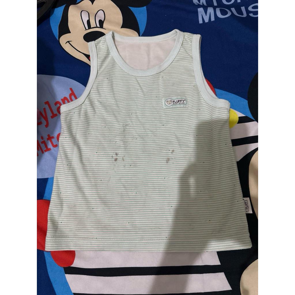 Baju bayi singlet Fluffy