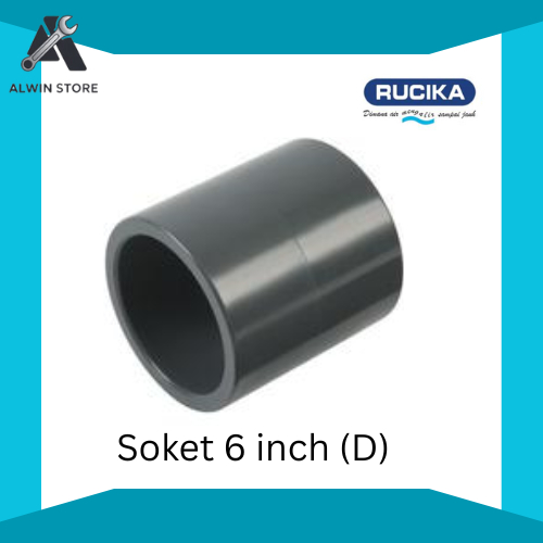 Soket Pipa PVC Rucika 6 Inch (D) Sambungan Penyambung Pipa PVC – Original