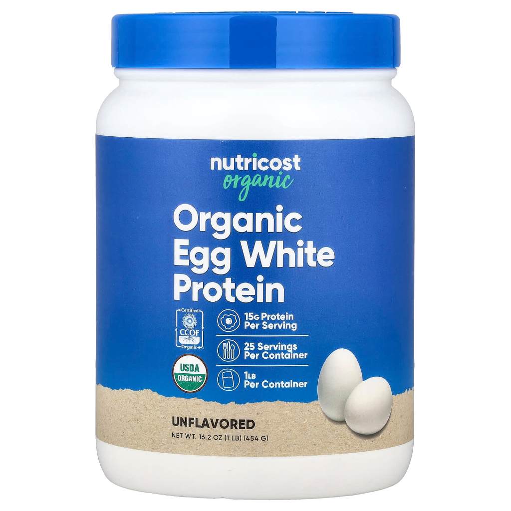 Nutricost Organic Egg White Protein 454 g Unflavored