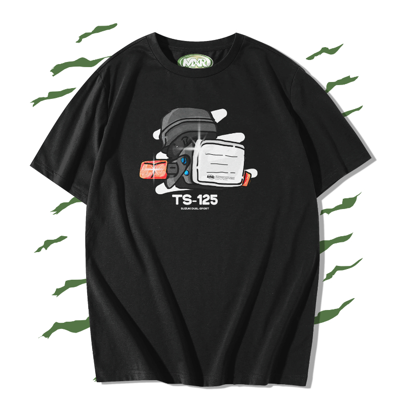 Baju Kaos Motor Trail Suzuki TS 125 Headlamp by Muxracer