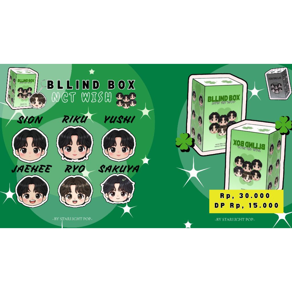 OPEN ORDER BLIND BOX NCT WISH PLUSHIE KEYRING