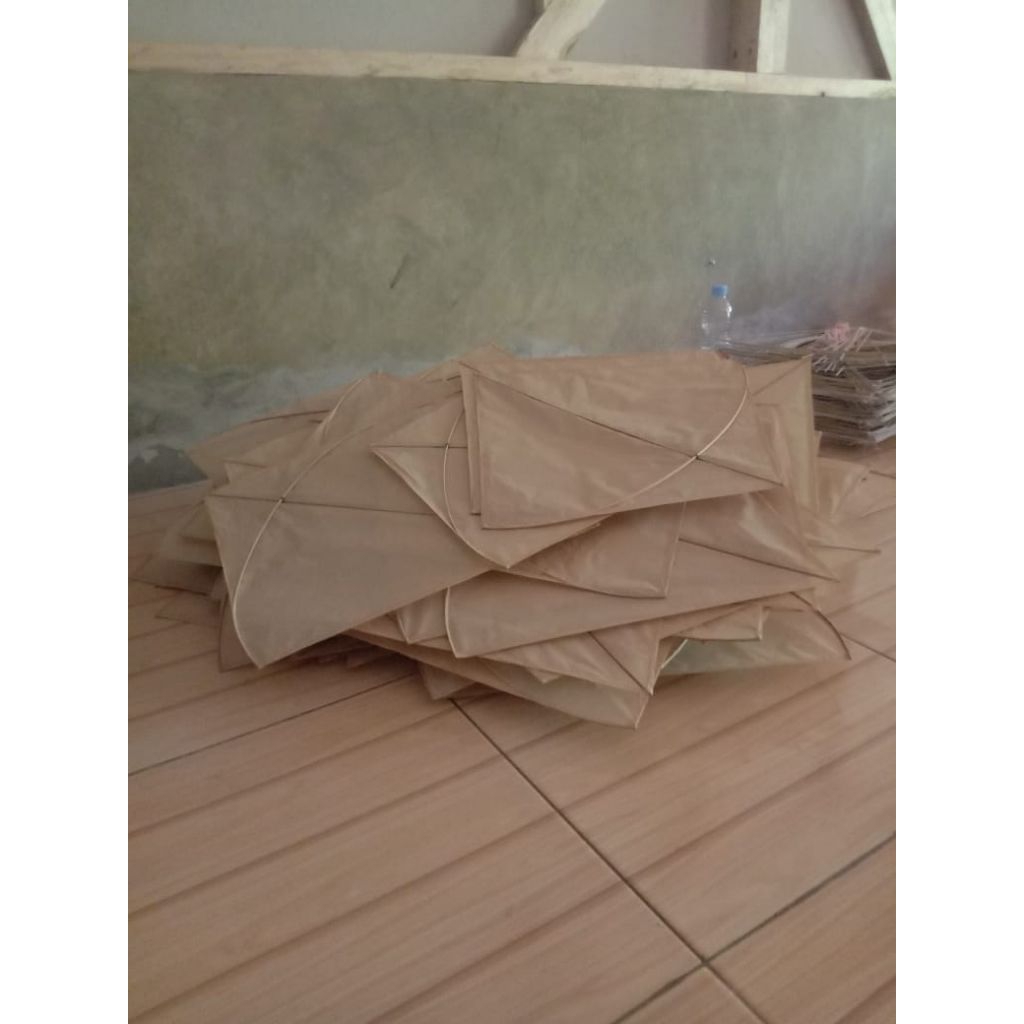 Layangan Jabrug polos coklat uk58 100 pcs