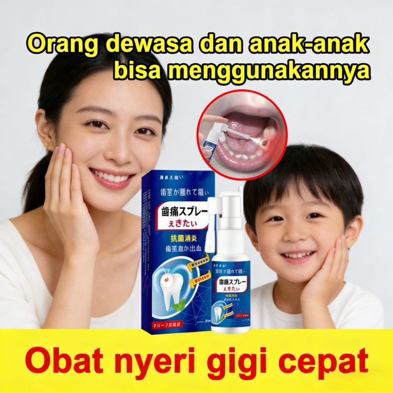 Obat sakit gigi ampuh berlubang semprot 20ml gusi obat sariawan mulut gusi bengkak Dewasa Dan Anak h