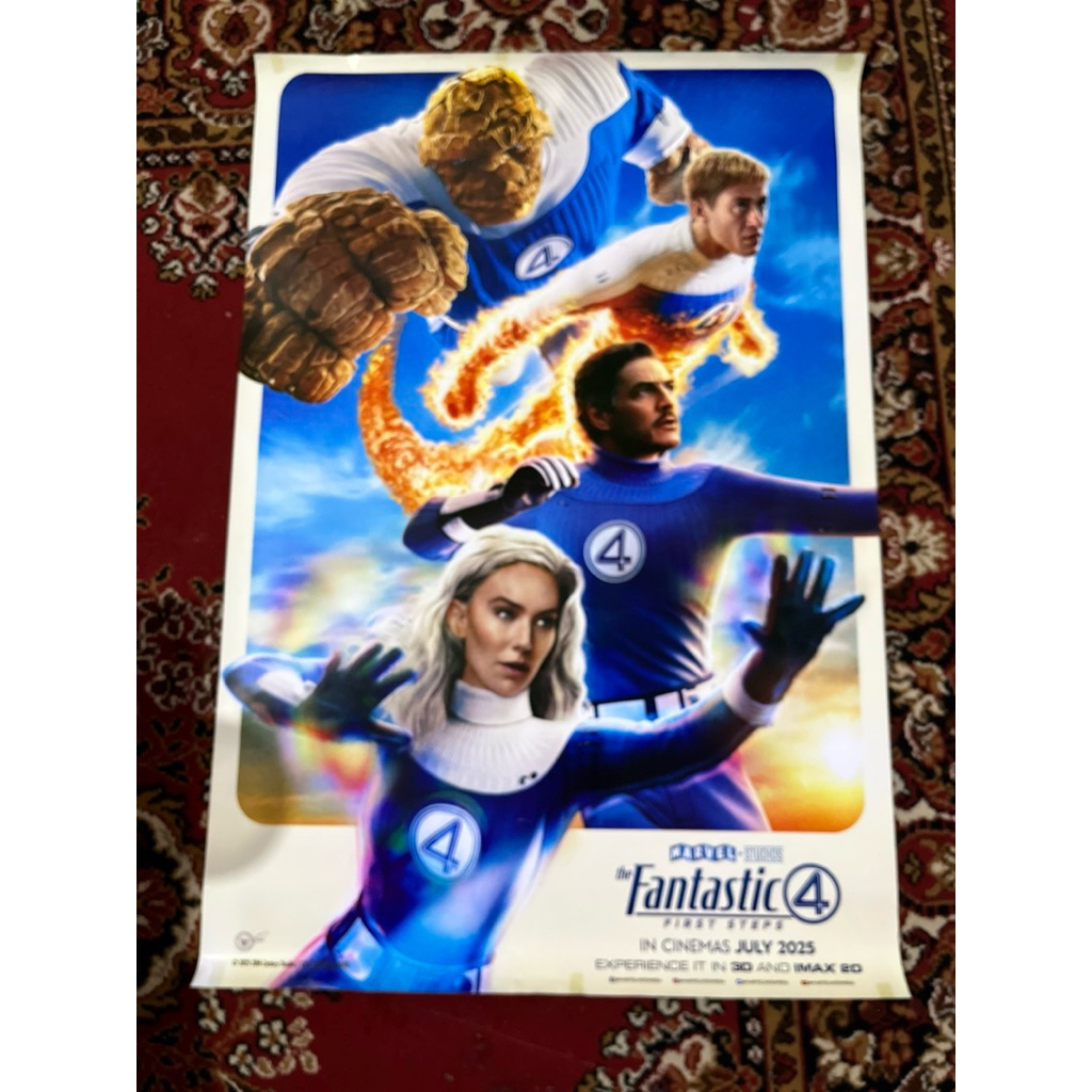 POSTER ORIGINAL MOVIE - FILM FANTASTIC 4 - EX BIOSKOP