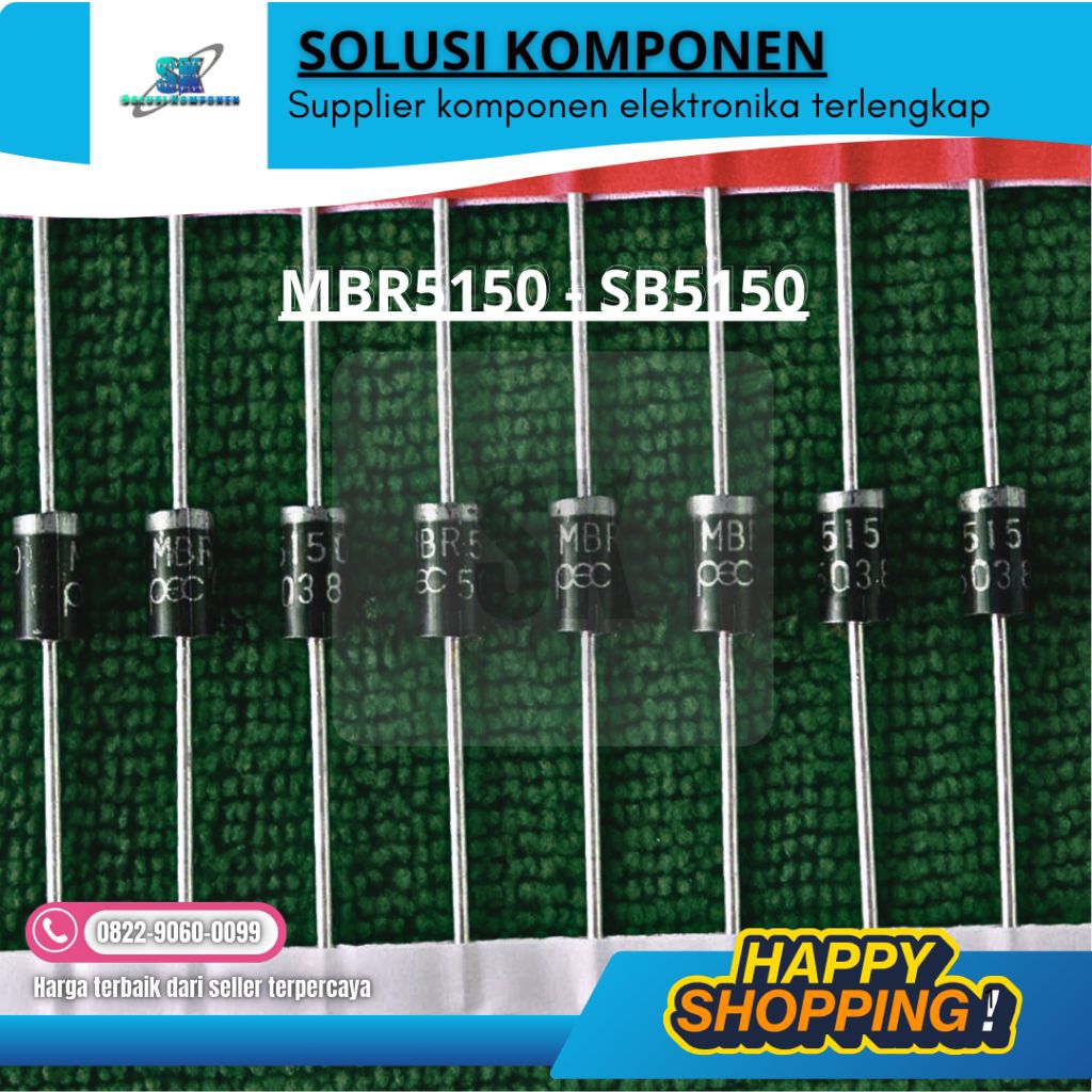 MBR5150 SB5150 SR5150 ORIGINAL DIODA SCHOTTKY BARRIER RECTIFIERS