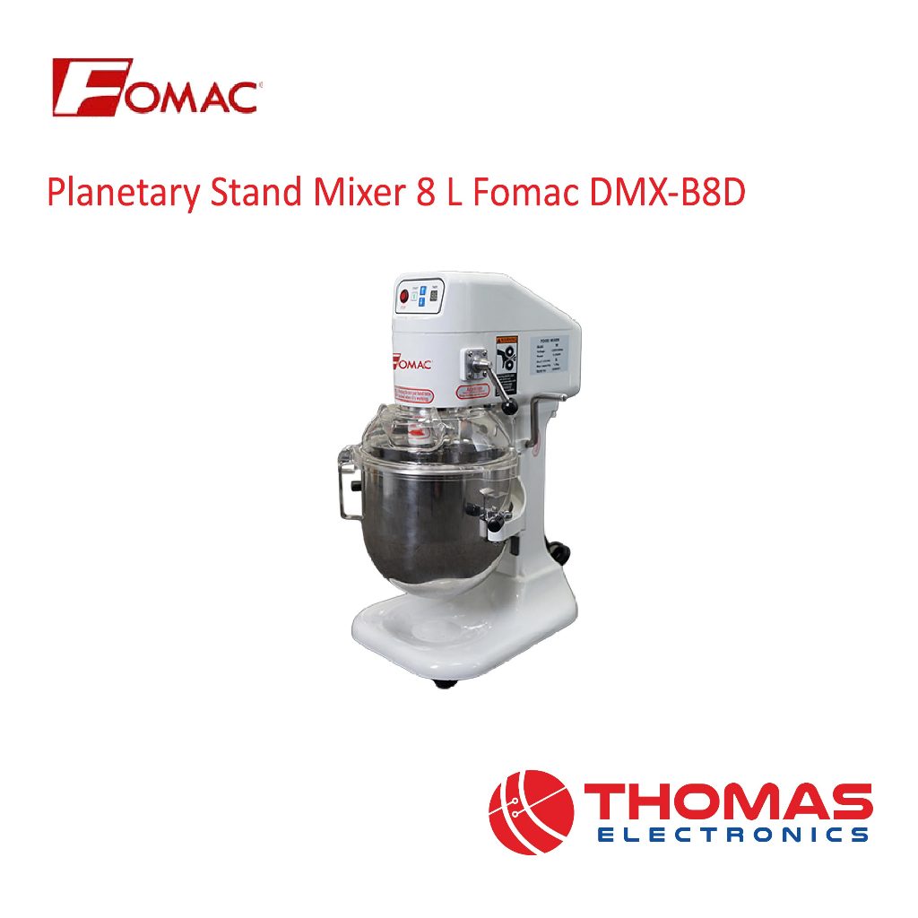 Planetary Stand Dough Mixer 8 Liter Fomac DMXB8D DMX B8D Mesin Pengaduk Kue Roti Berdiri Garansi Res