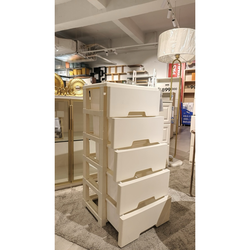 Informa ivy laci penyimpanan 5 tingkat - ivory