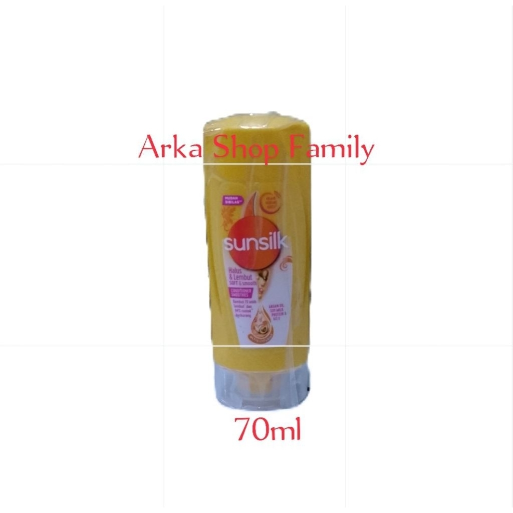 SUNSILK Conditioner Kondisioner Silky Soft Smooth Halus Lembut 70ml