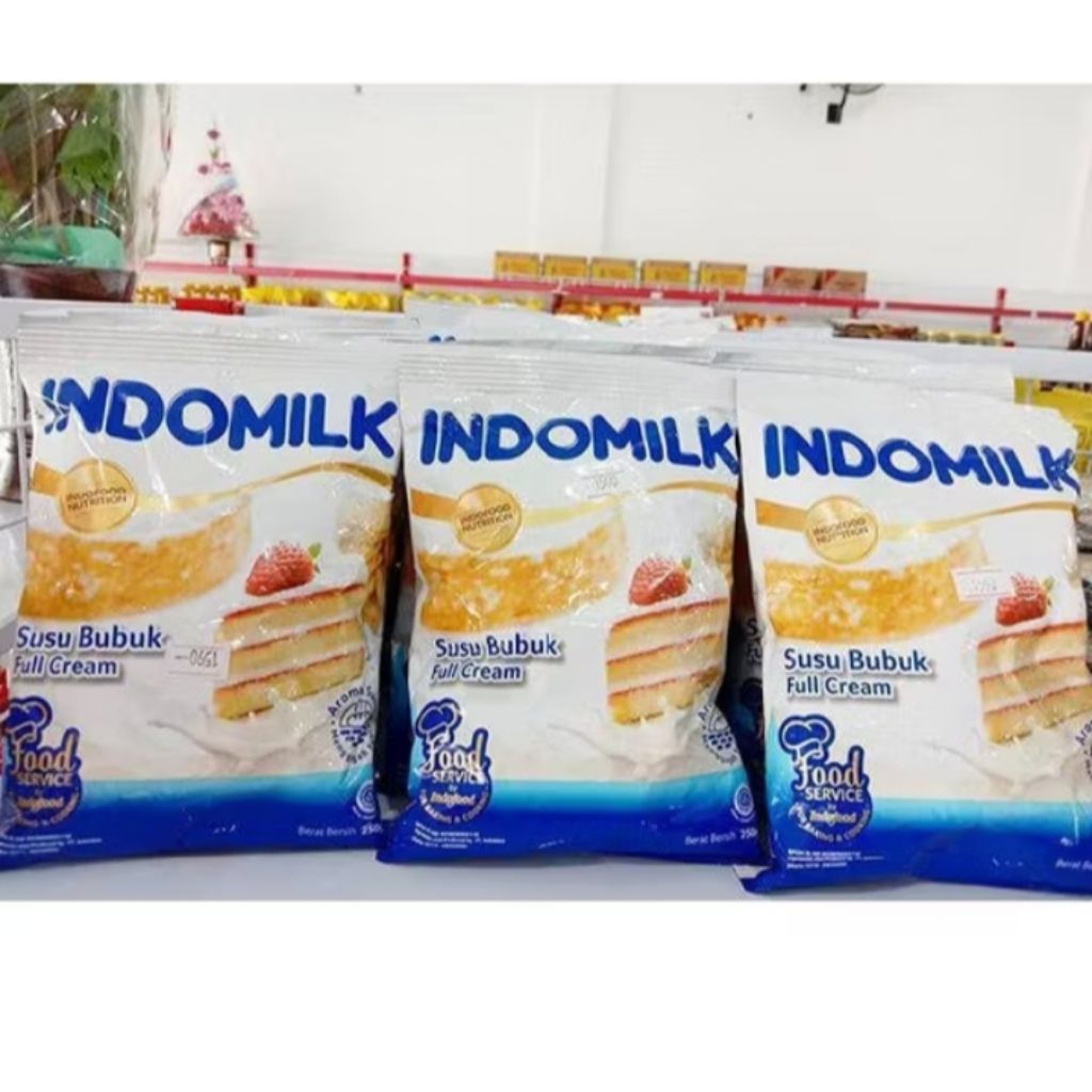 SUSU FULL CREAM BUBUK INDOMILK KEMASAN 250GRAM